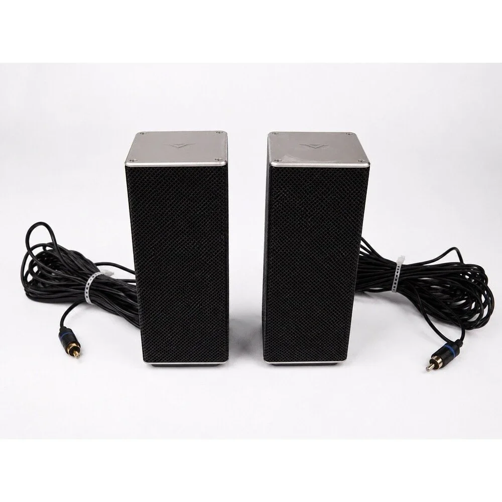 VIZIO OEM Rear Surround Speakers Pair w/ RCA Cables Tested Working Home Theater